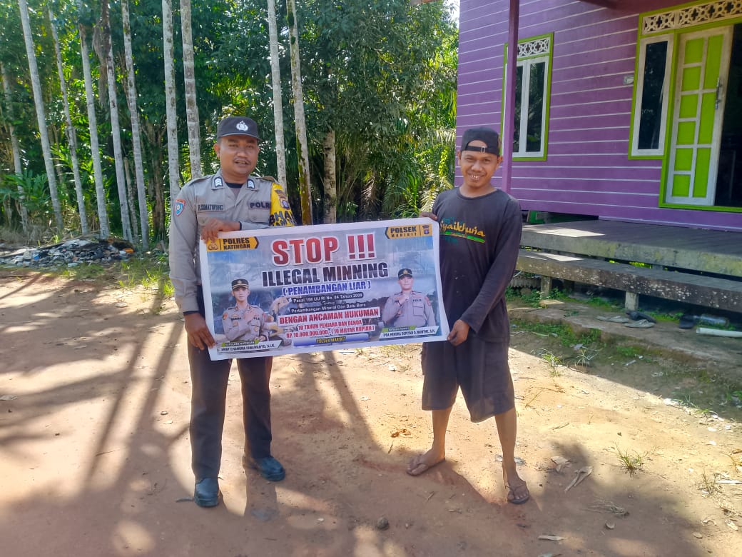 Polsek Marikit Sambangi dan Sosialisasi Ilegal Mining…!!!