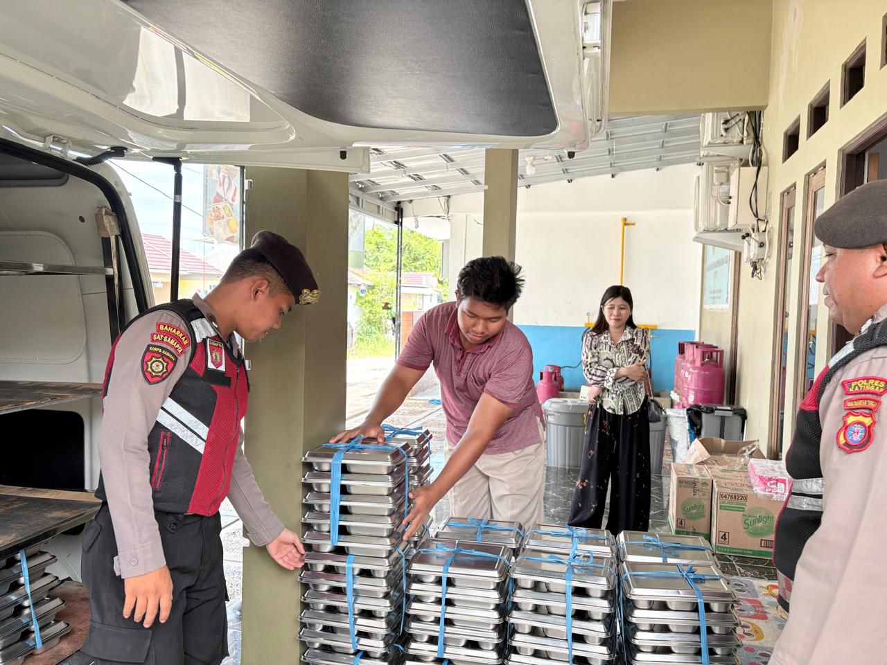 Mendukung Program SPPG, Sat Samapta Polres Katingan Lakukan Pengawasan