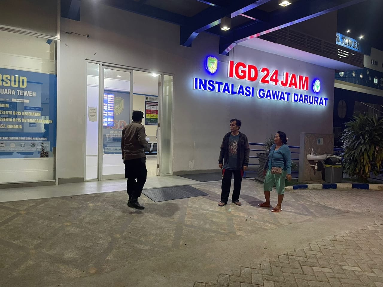 Antisipasi Tindak Kriminalitas, Polsek Teweh Tengah Laksanakan Patroli Malam