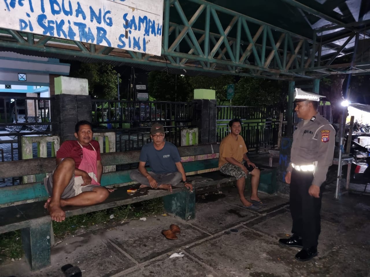 Cegah Premanisme, Polsek Teweh Tengah Himbau Warga Tetap Waspada