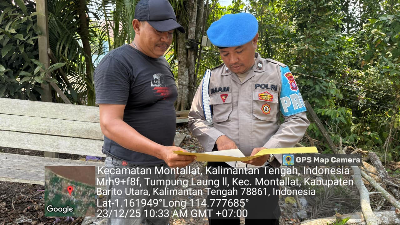 Polsek Montallat Sosialisasikan Maklumat Kapolri kepada Masyarakat