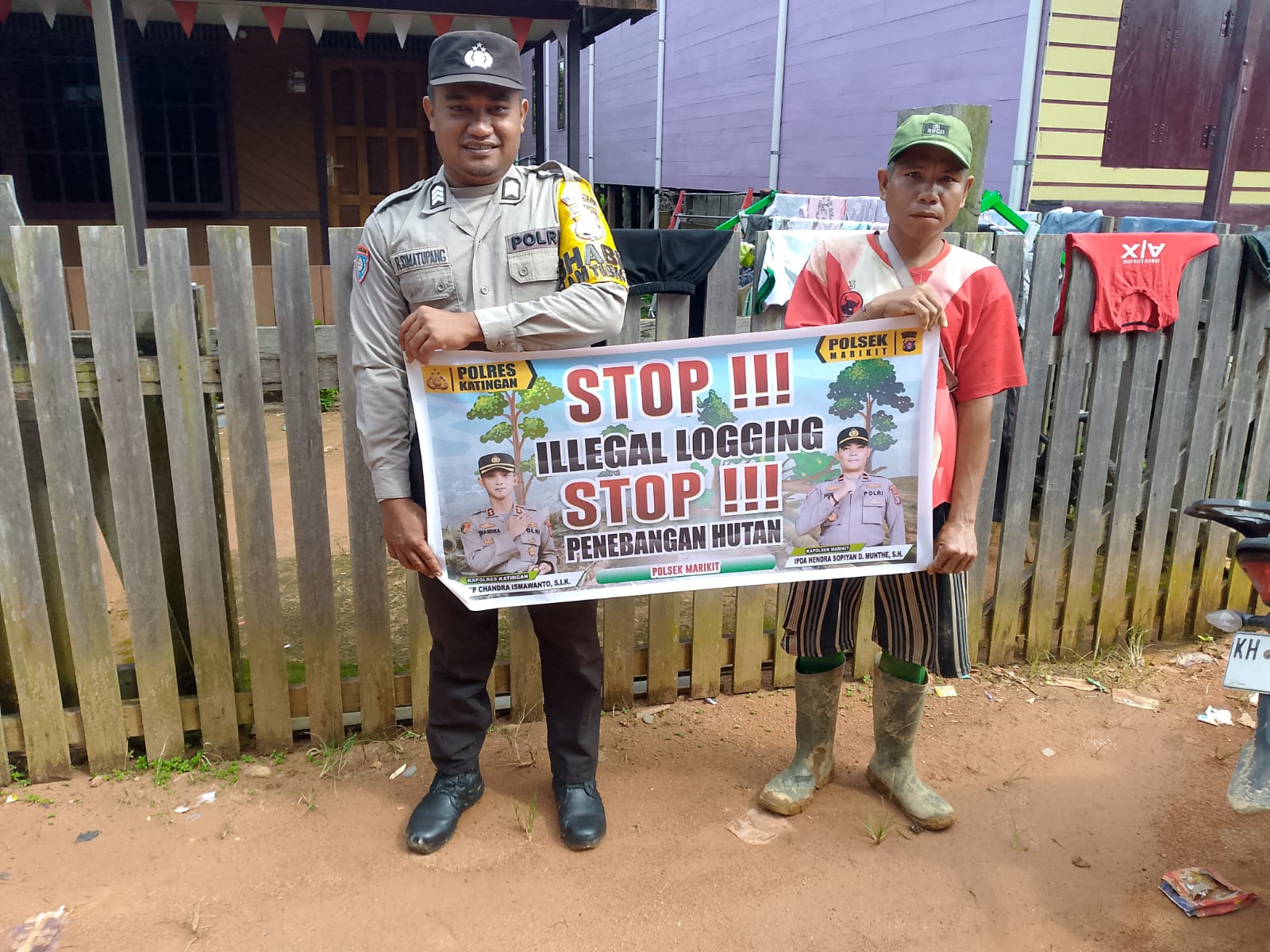 Polsek Marikit Sosialisasi Cegah Ilegal Logging…!!!
