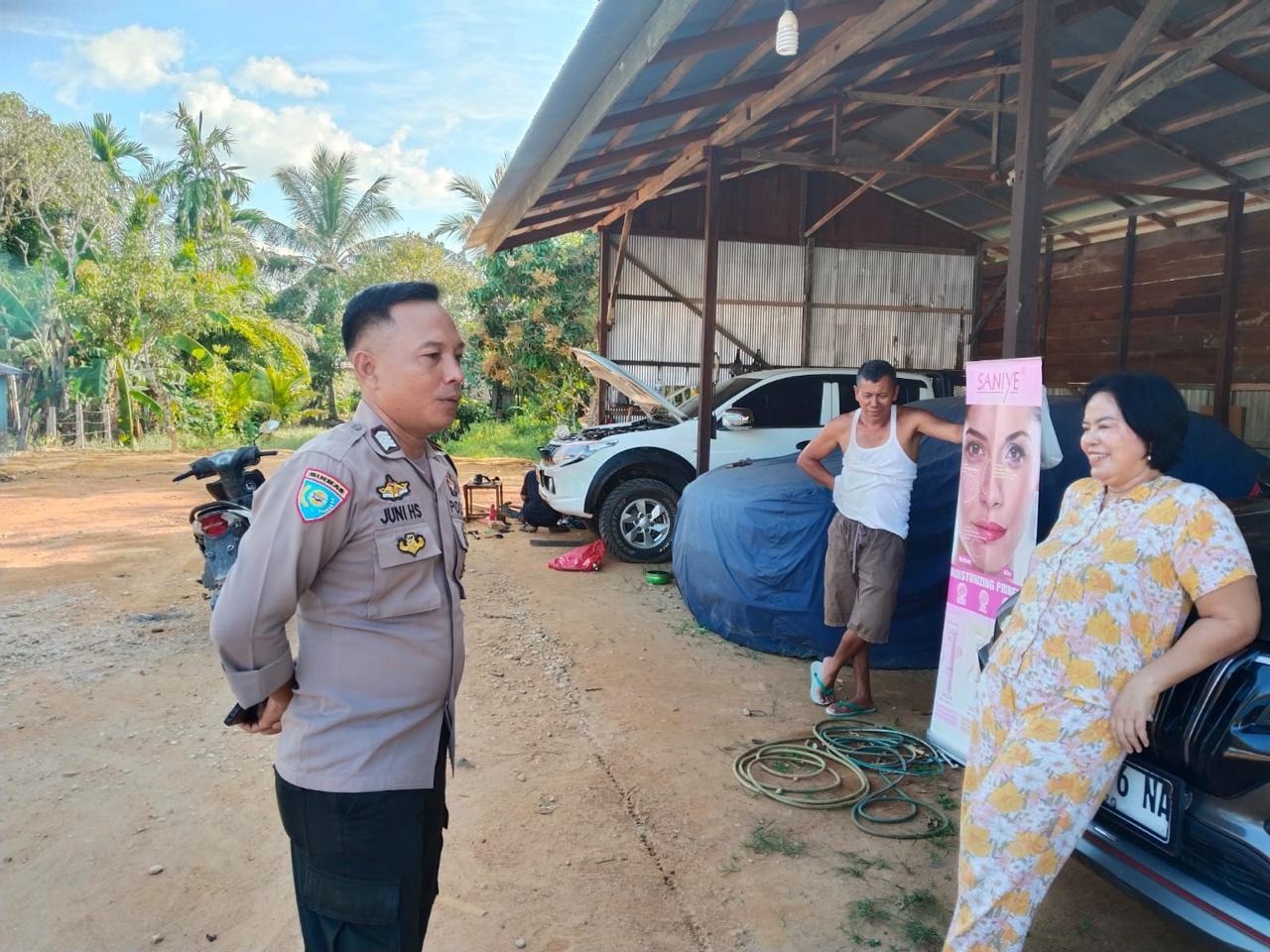 Perkuat Kamtibmas, Polsek Katingan Tengah Sambangi Warga