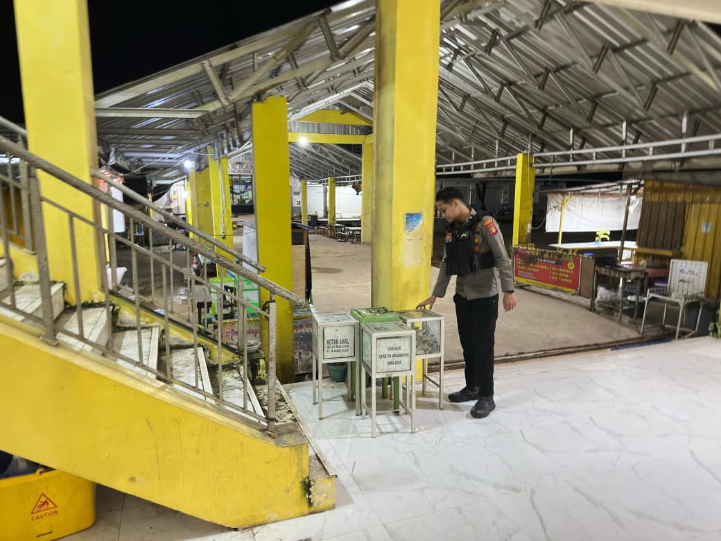 Satuan Samapta Patroli di Pasar Wilayah Hukum Polres Lamandau