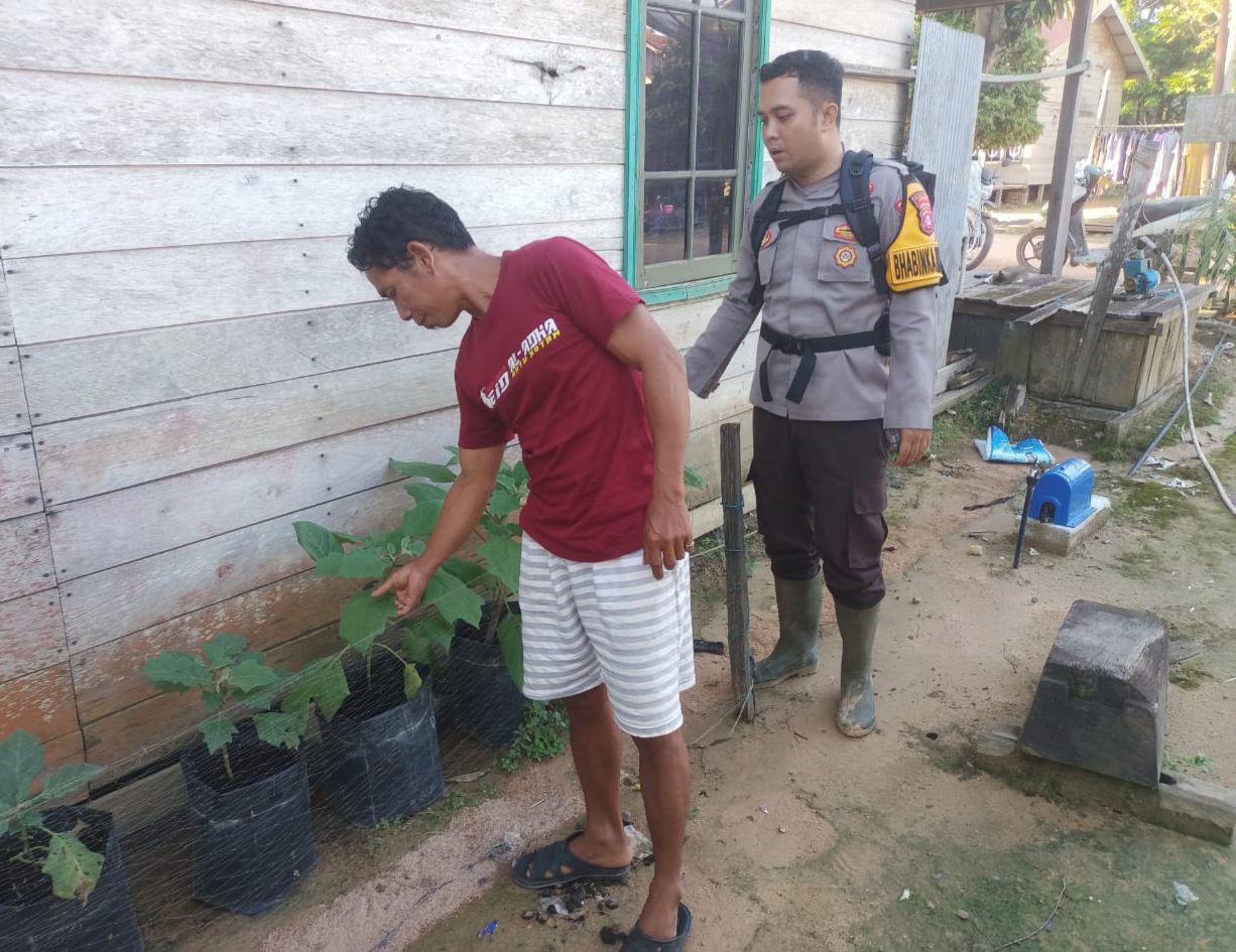 Dukung Ketahanan Pangan, Bhabinkamtibmas Polsek Bulik Silaturahmi ke masyarakat terkait Program Asta Cita Presiden RI