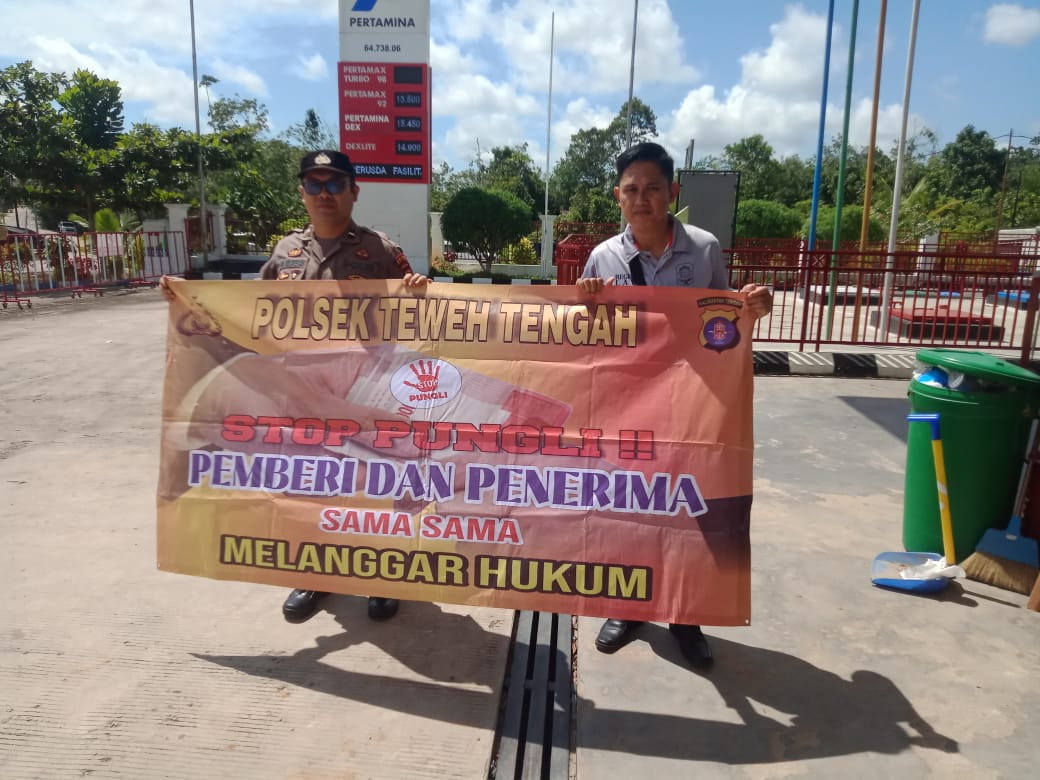 Berastas Aktivitas Pungutan Liar, Polsek Teweh Tengah Sosialiasikan Stop Pungli Kepada Masyarakat