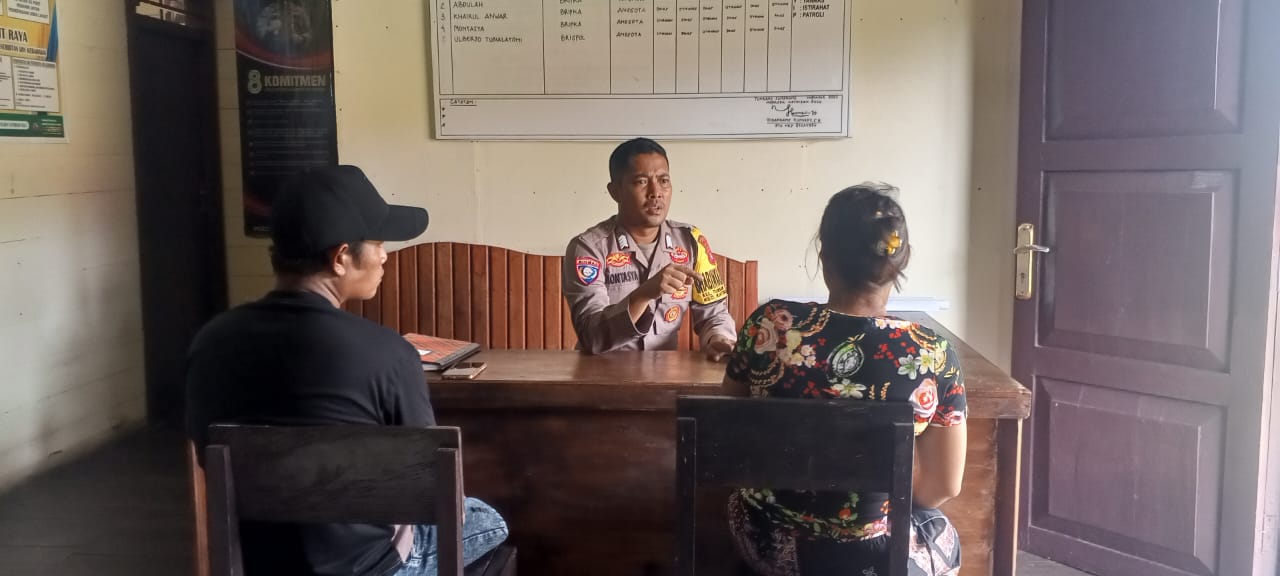 Anggota Jaga Siaga dan Waspada di Mako Penjagaan.