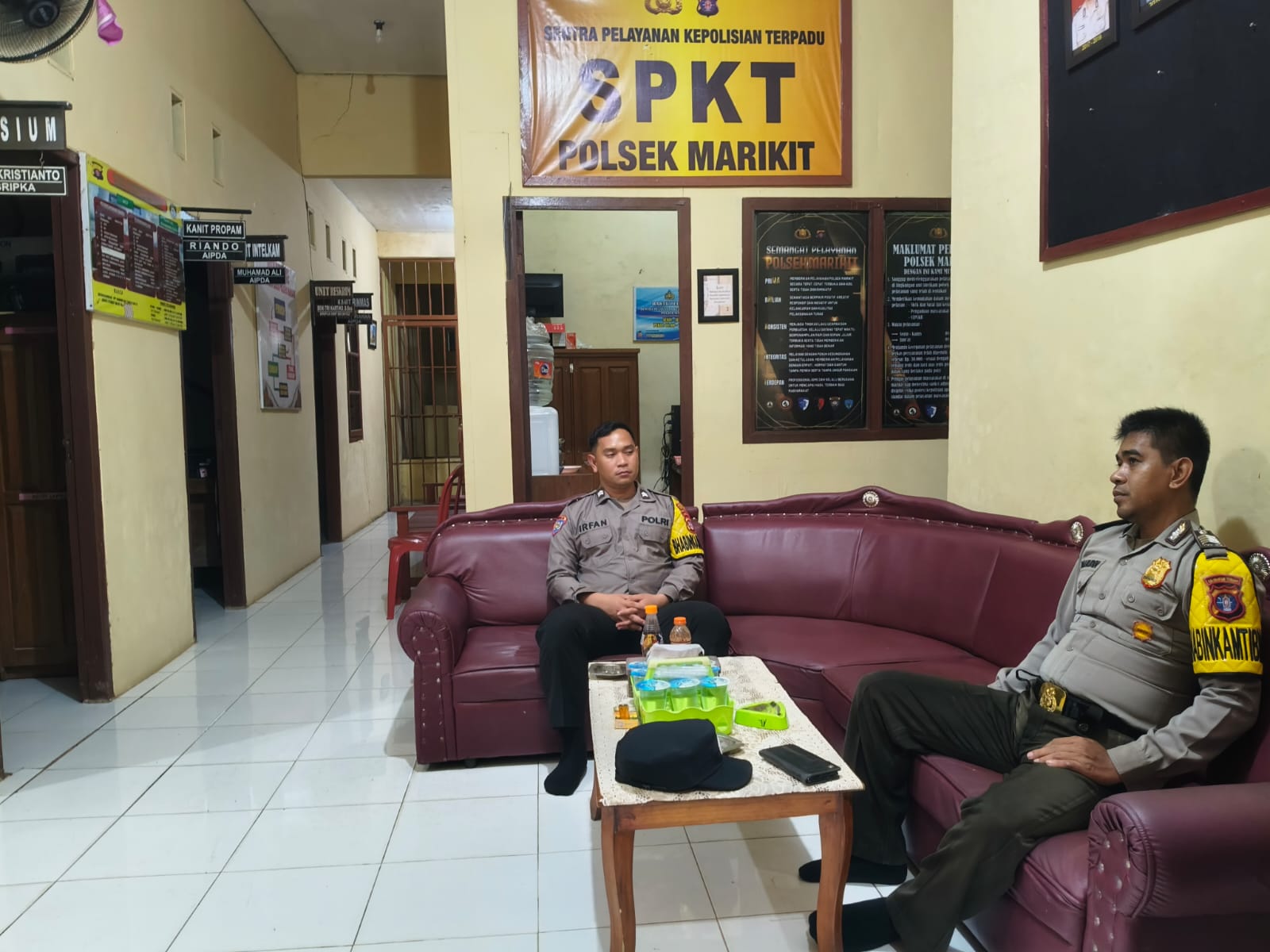 Tingkatkan Keamanan dan Pelayanan Markas Komando (Mako), Pers Polsek Marikit Laksanakan Stand By.