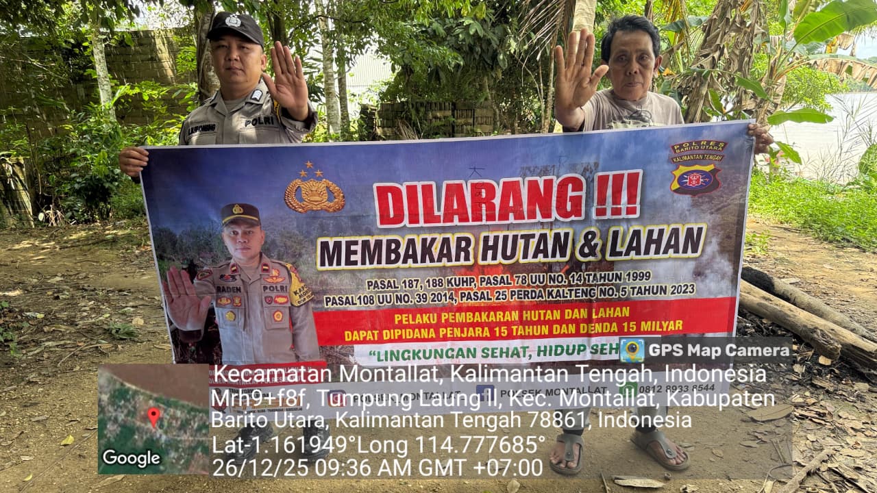 Polsek Montallat Gelar Sosialisasi Karhutla Untuk Meningkatkan Kesadaran Masyarakat