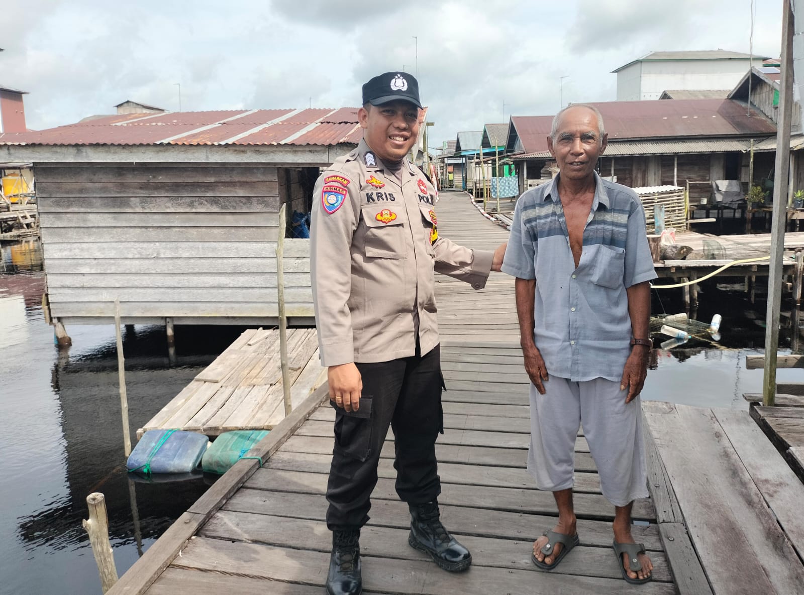 Bhabinkamtibmas Pagatan Hilir Polsek Katingan Kuala Kunjungi Warga Binaannya