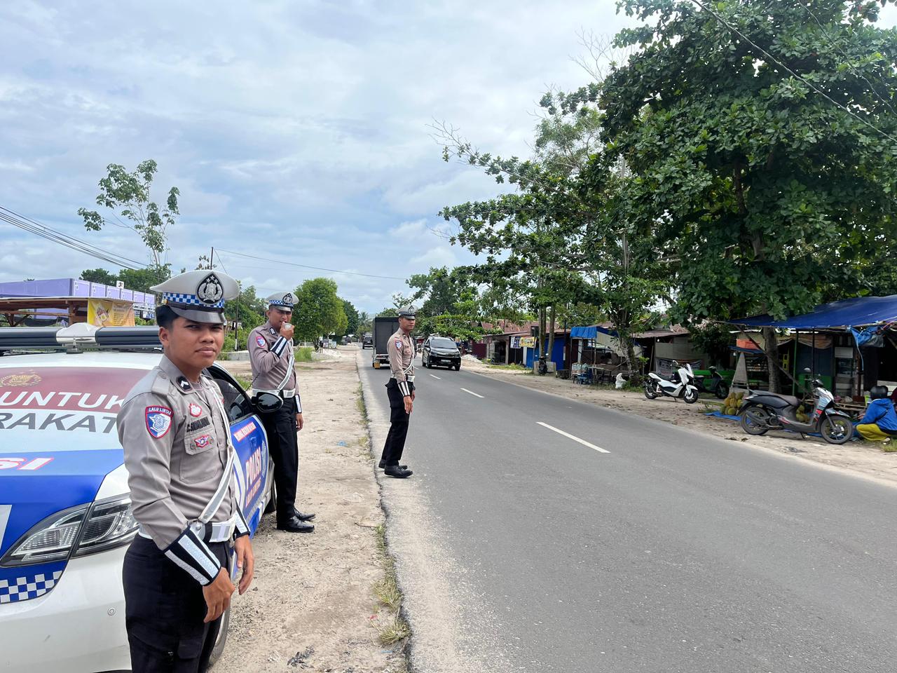 Satlantas Polres Katingan cek dan kontrol rutin Objek Vital Tiap harinya.