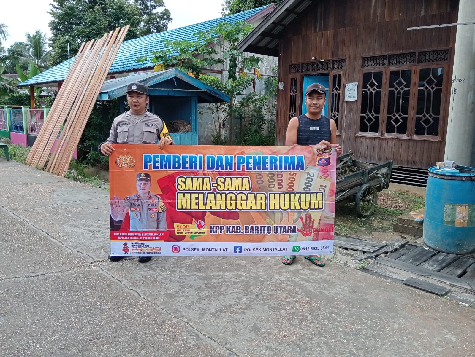 *Polsek Montallat Putus Tindak Pelanggaran Pungli, Polsek Montallat Himbau Stop Pungli ke Warga