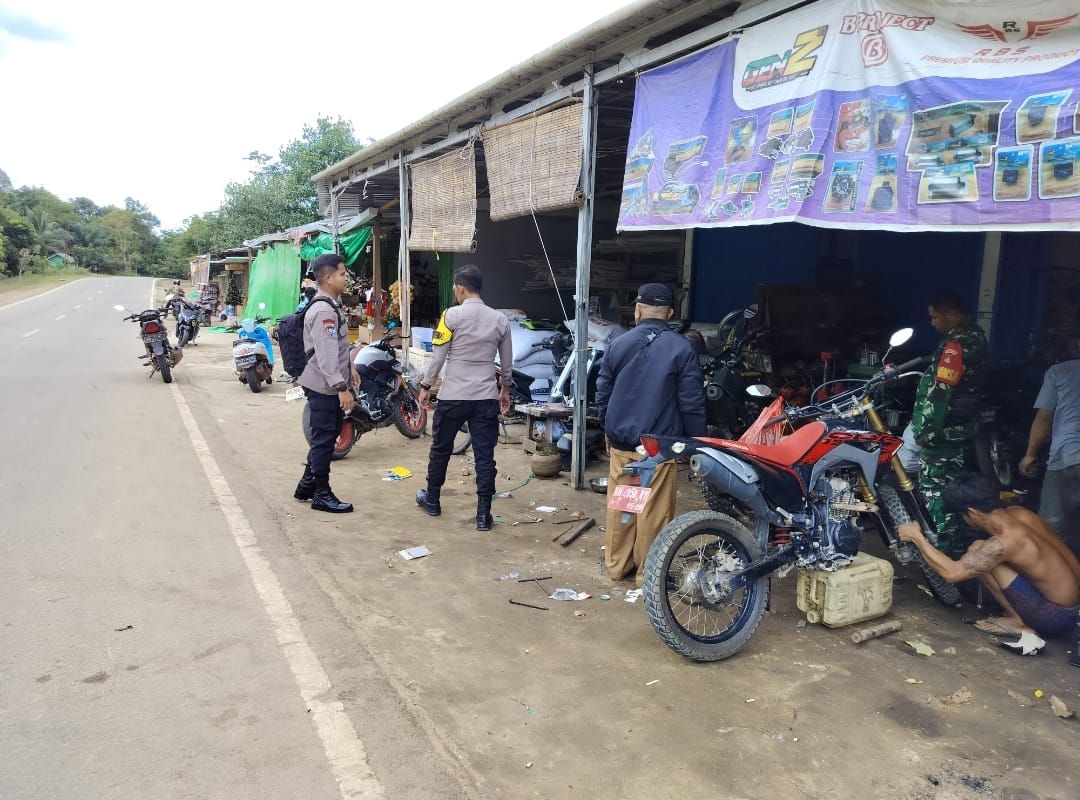 Piket Polsek Patroli kepertokoan diwilkum Polsek Delang