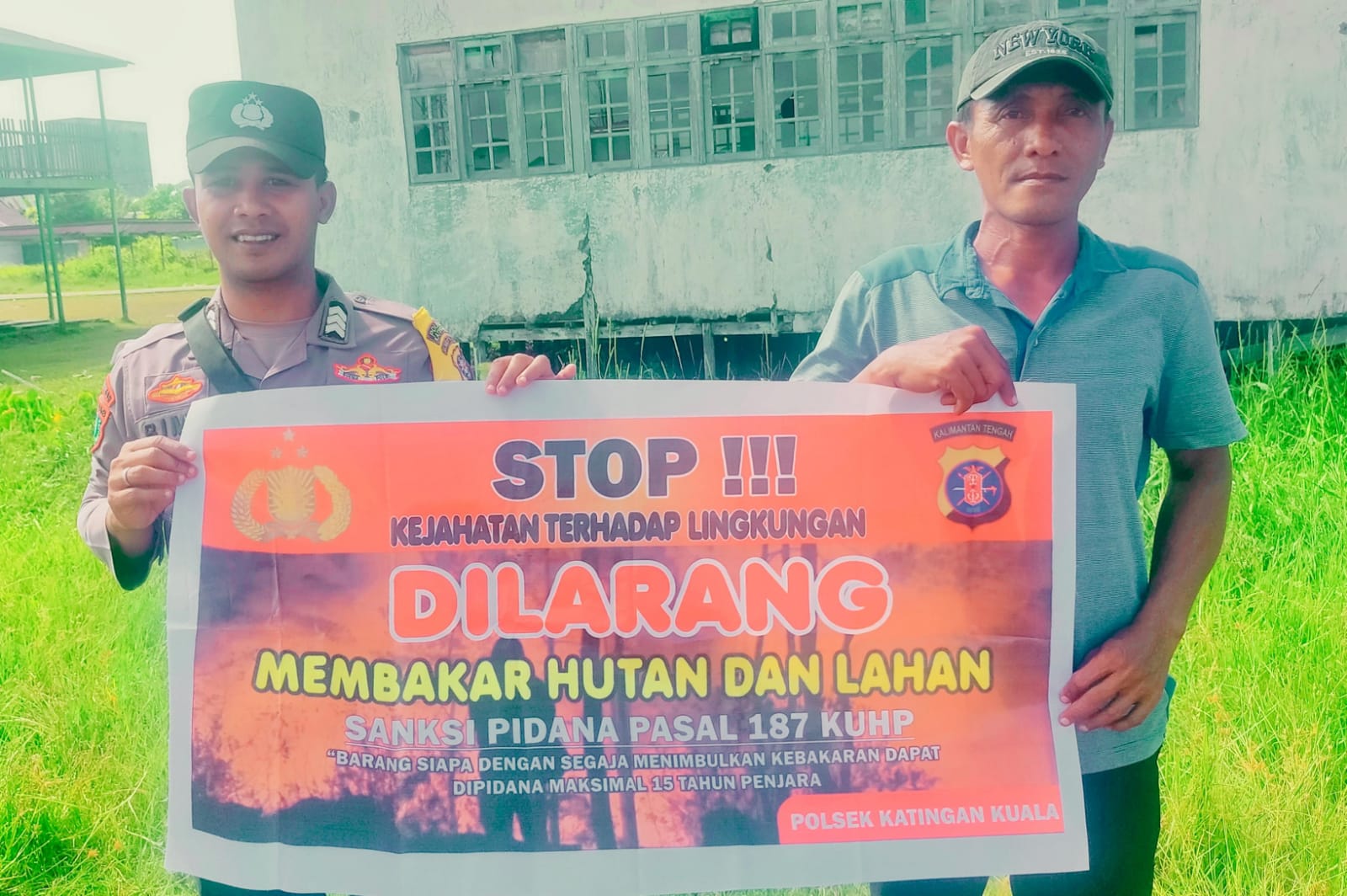 Upaya Pencegahan Karhutla, Bhabinkamtibmas Rutin Himbau Masyarakat tentang Bahaya Karhutla