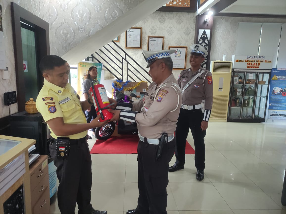 Satlantas Polres Katingan cek dan kontrol rutin Objek Vital Tiap harinya.