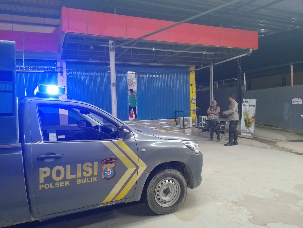 Personil Piket Polsek Bulik Laksanakan Patroli Pertokoan