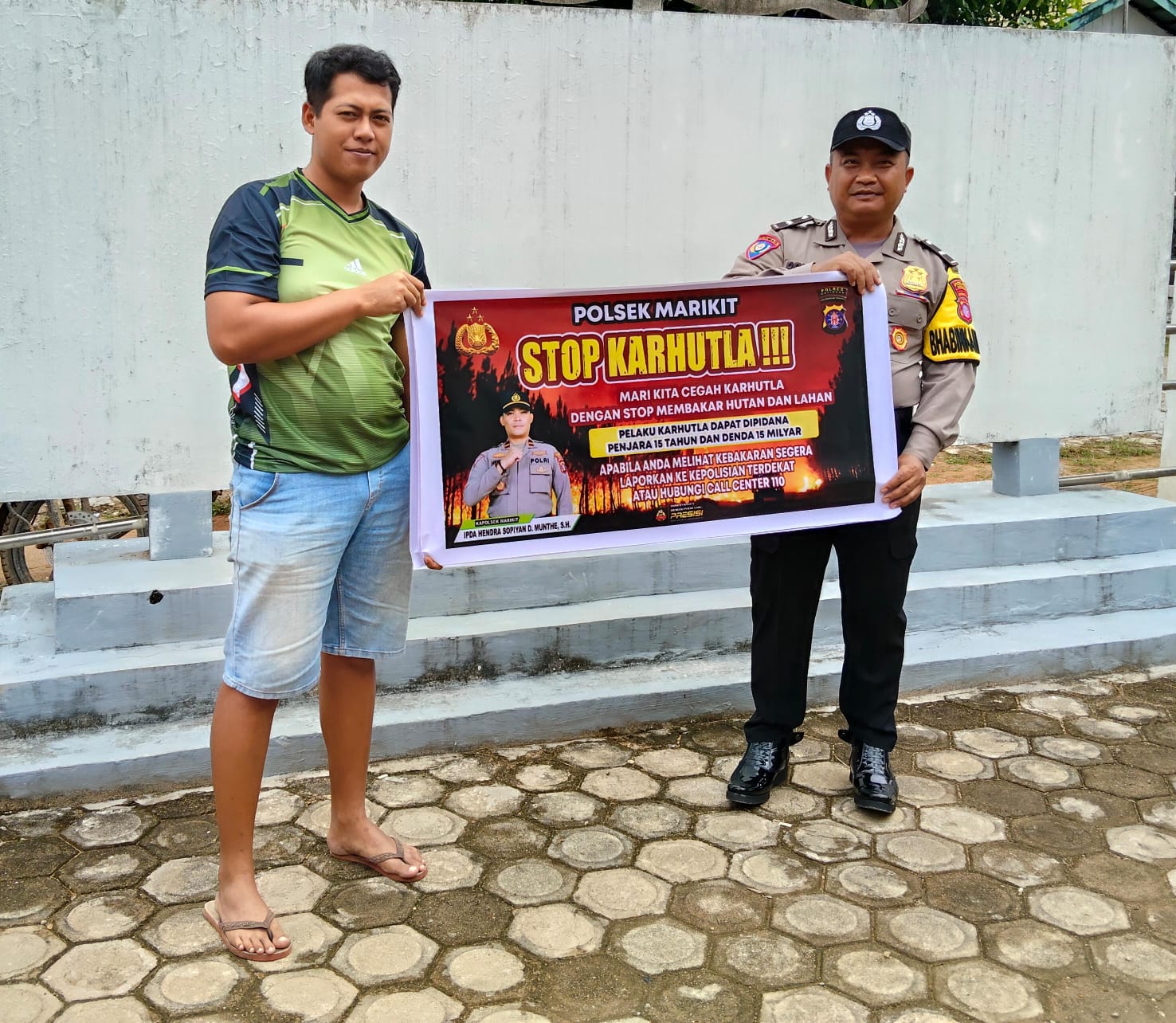 Karhutla di wilayah kec. Marikit, Polsek Marikit Rutin Sosialisasi Karhutla diwilayah Kec. Marikit, Kab. Katingan.