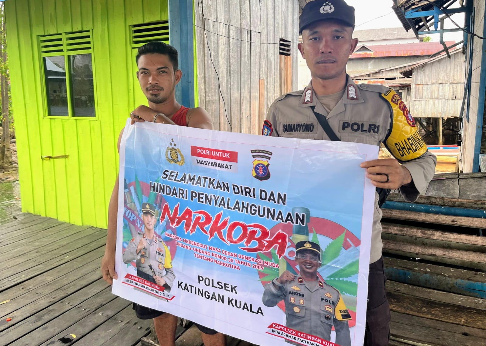 Personil Polsek Katingan Kuala Rutin Melakukan Pengecekan Lokasi Pemanfaatan Lahan Pekarangan Warga