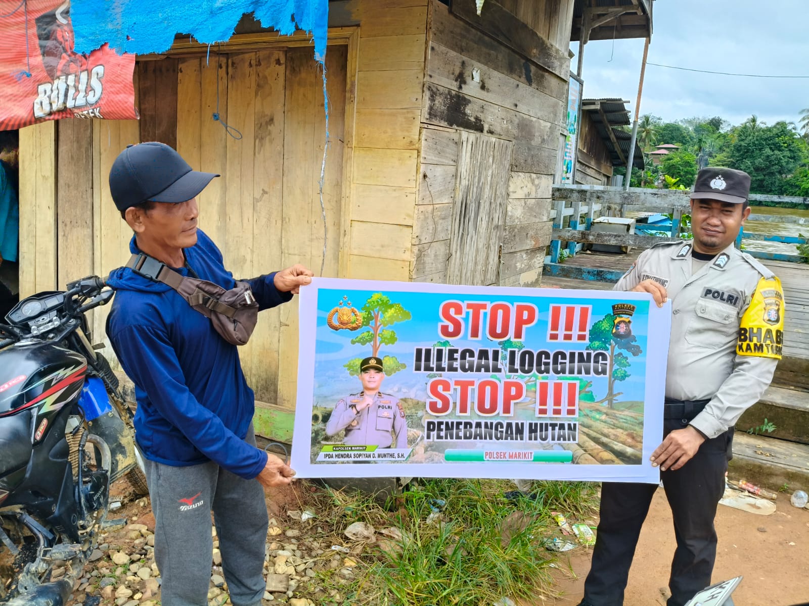 Polsek Marikit Sosialisasi Cegah Ilegal Logging…!!!