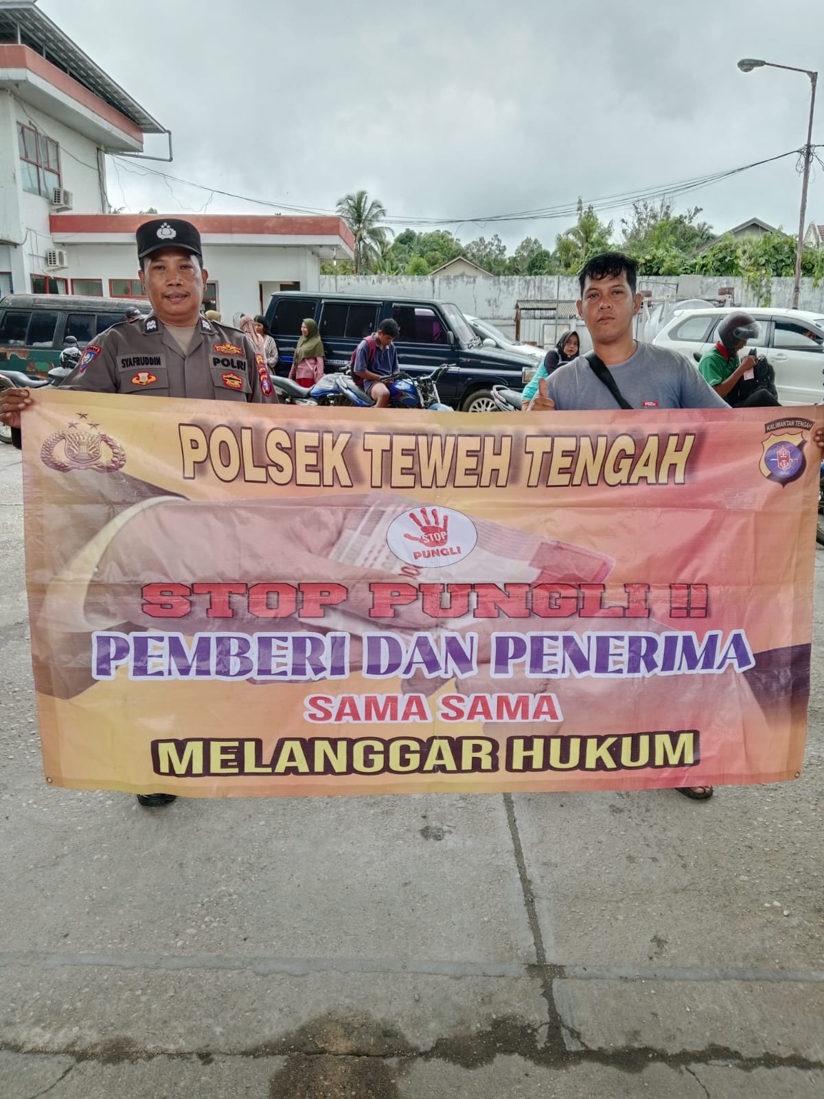 Berastas Aktivitas Pungutan Liar, Polsek Teweh Tengah Sosialiasikan Stop Pungli Kepada Masyarakat