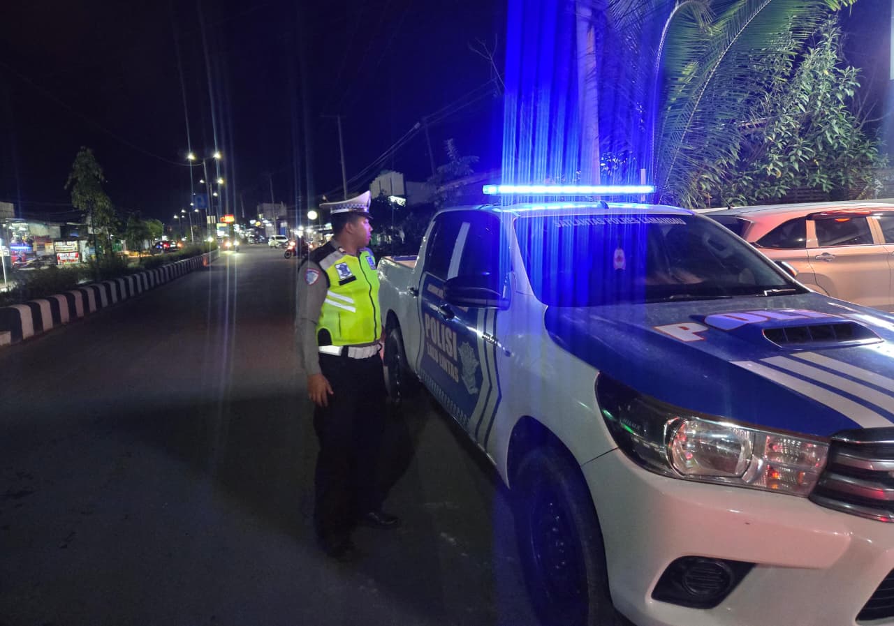 Patroli Blue Light Polres Lamandau, Upaya Cegah Gangguan Kamtibmas