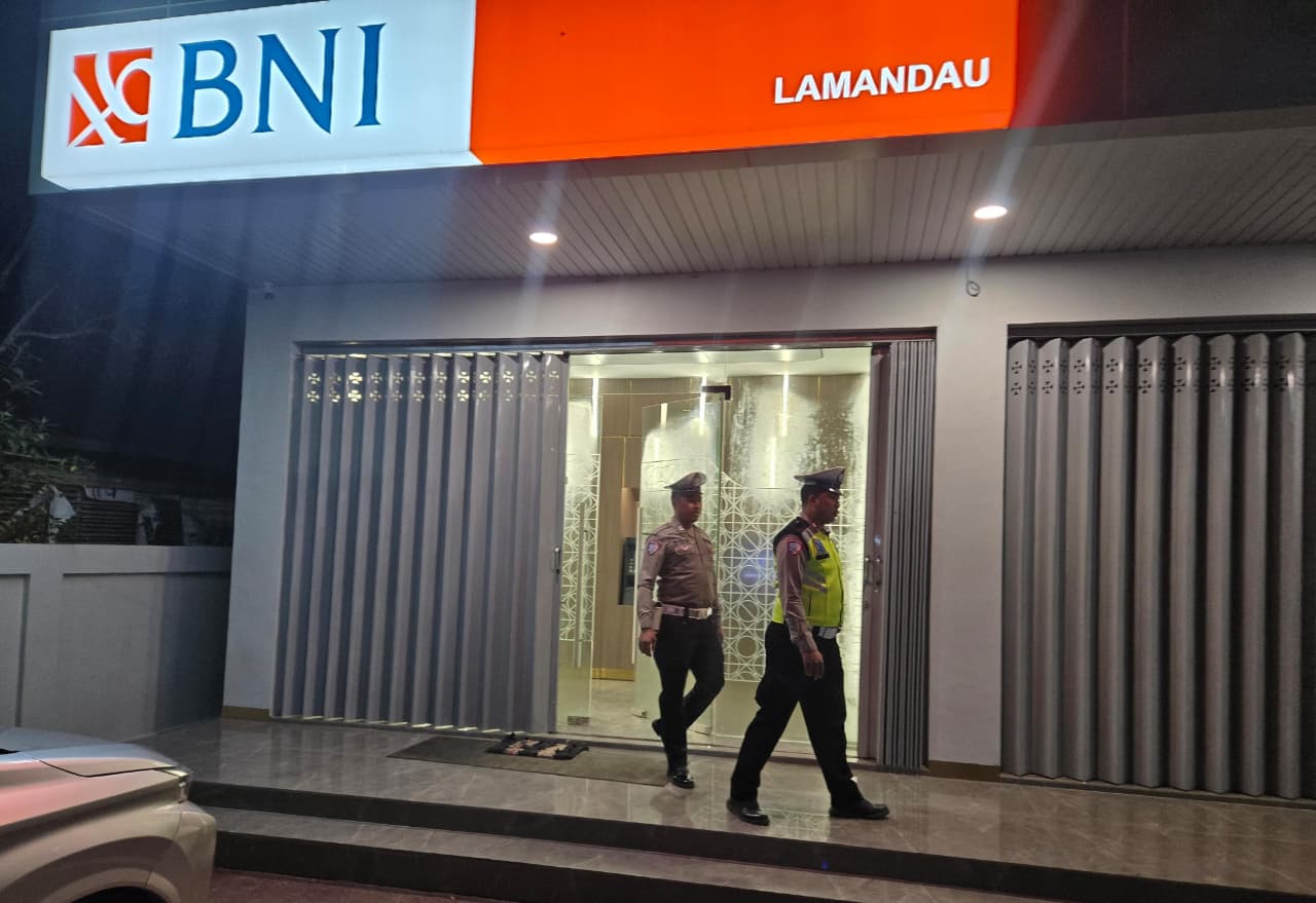 Sat Lantas Polres Lamandau Gelar Patroli di Objek Vital Demi Ciptakan Kamtibmas Kondusif