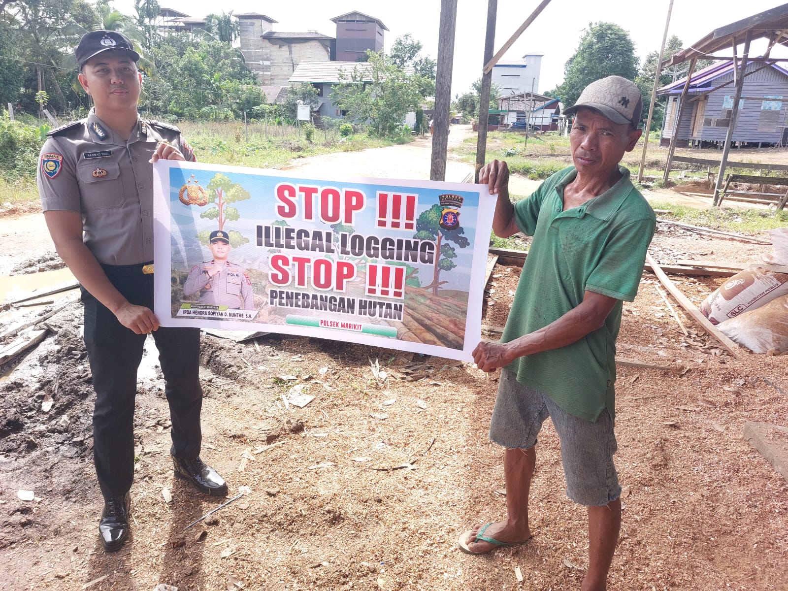 Polsek Marikit Sosialisasi Cegah Ilegal Logging…!!!