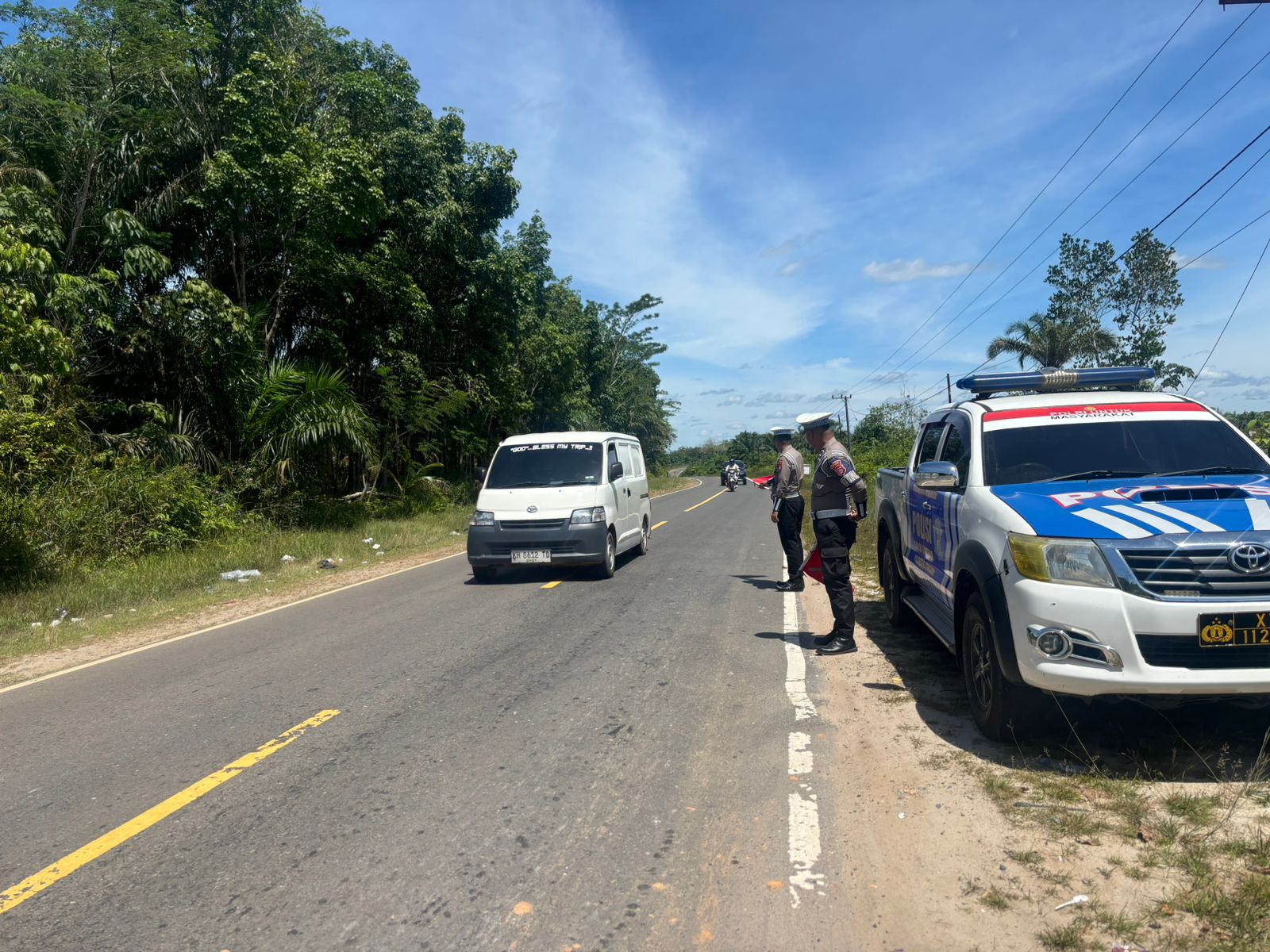 *Antisipasi Laka Lantas, Satlantas Polres Katingan laksanakan patroli ke titik-titik lokasi rawan laka lantas.*