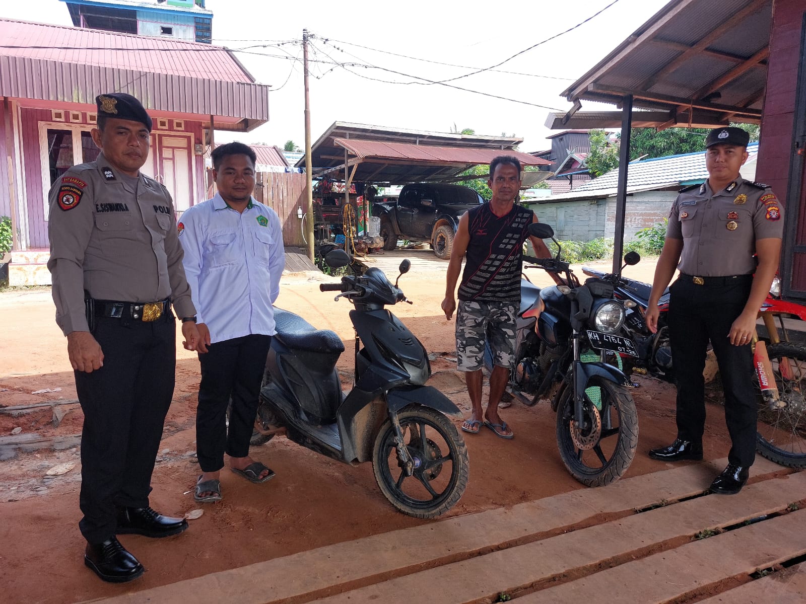 Cooling System Piket  Polsek Marikit Sambang warga binaan di Kec Marikit.