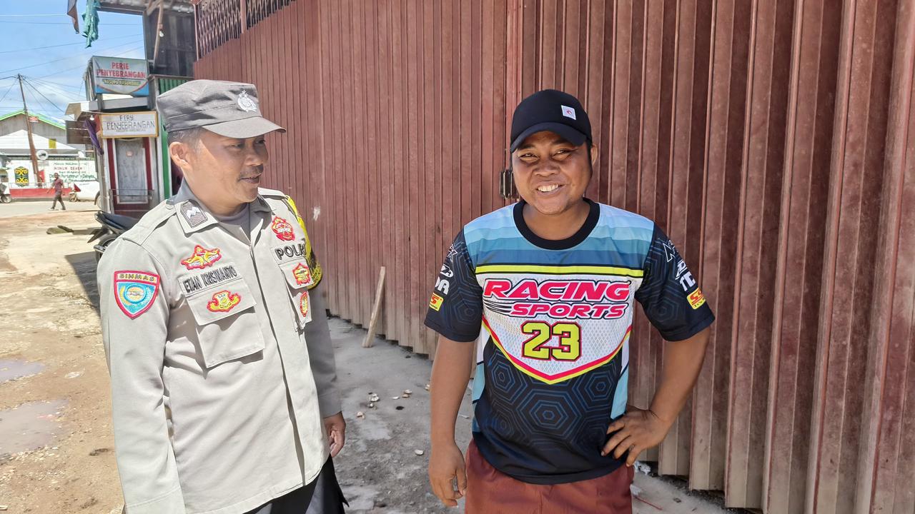 Polsek Katingan Tengah Sambang Kamtibmas