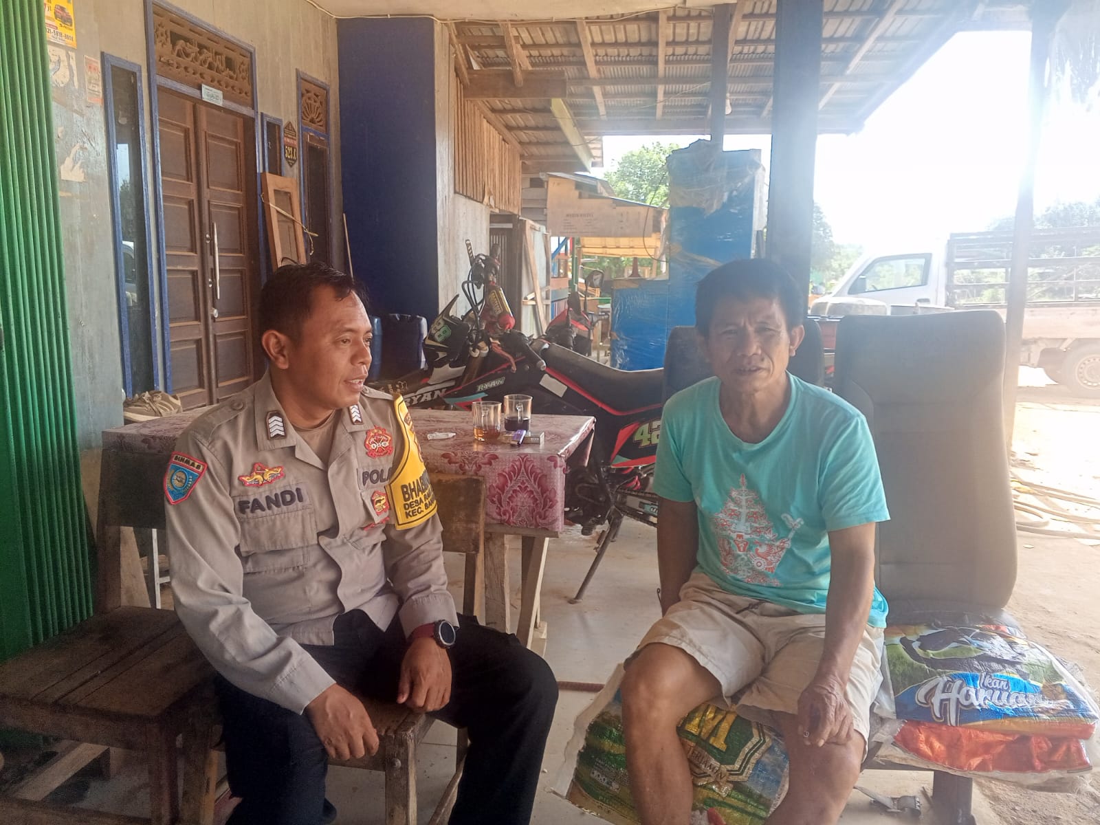 *. Bhabinkamtibmas Rantau Bangkiang Ajak Warga Wujudkan Kamtibmas Kondusif*