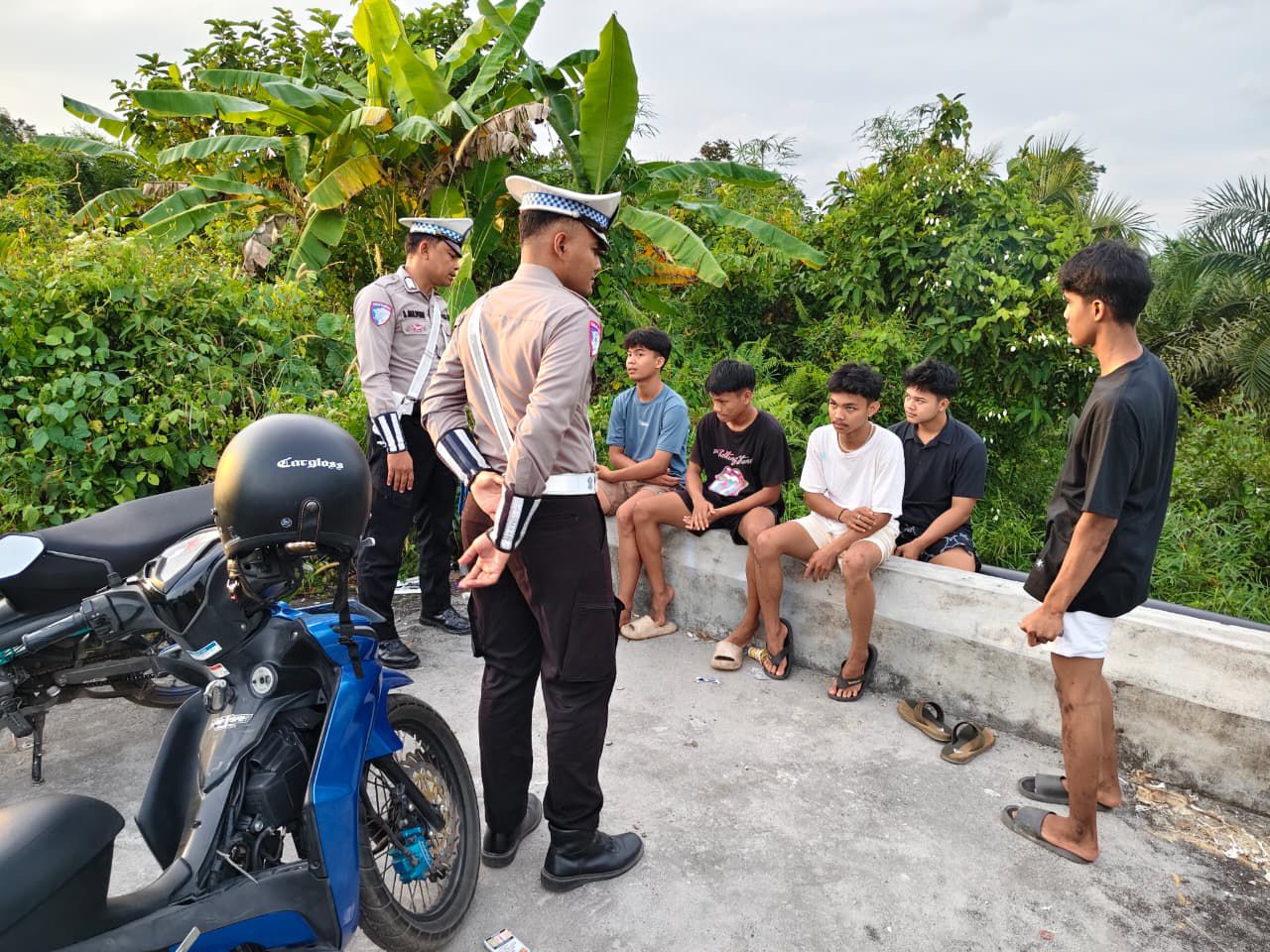 Antisipasi Balap Liar, Satlantas Polres Katingan laksanakan patroli ke titik-titik lokasi rawan balap liar.