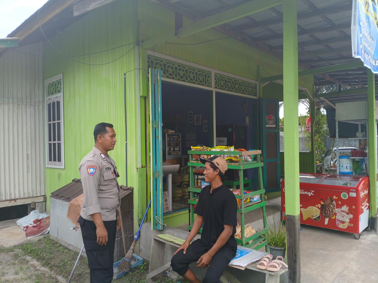 Polsek Katingan Tengah Sambang Kamtibmas