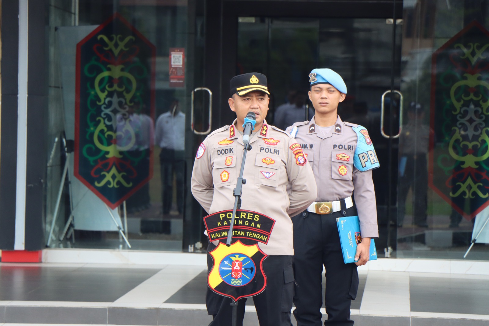 Kapolres Katingan Pimpin Gaktiblin Saat Apel Pagi