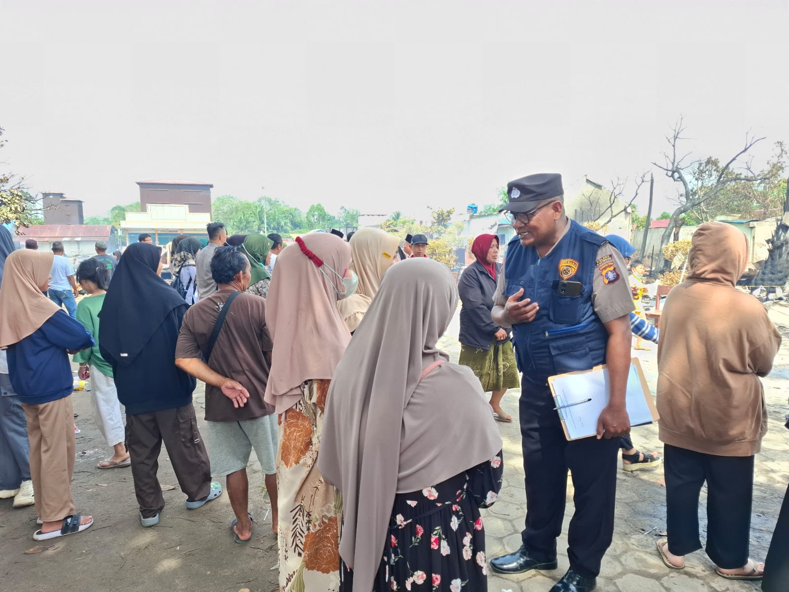 Pasca Kebakaran, Polres Katingan Hadirkan Tim Trauma Healing