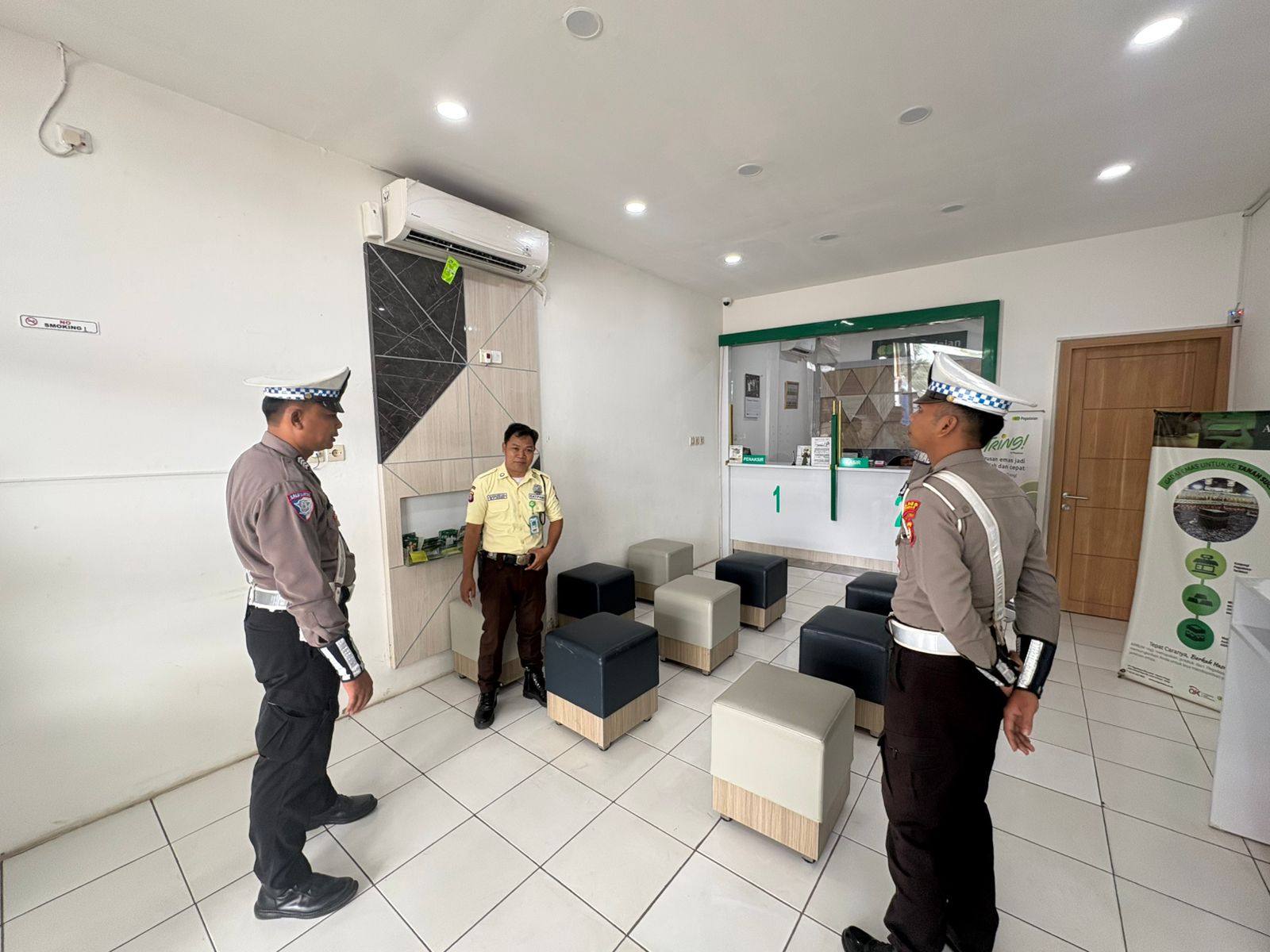 Ciptakan situasi kamtibmas yang kondusif, Satlantas Polres Katingan rutin laksanakan monitoring Objek Vital