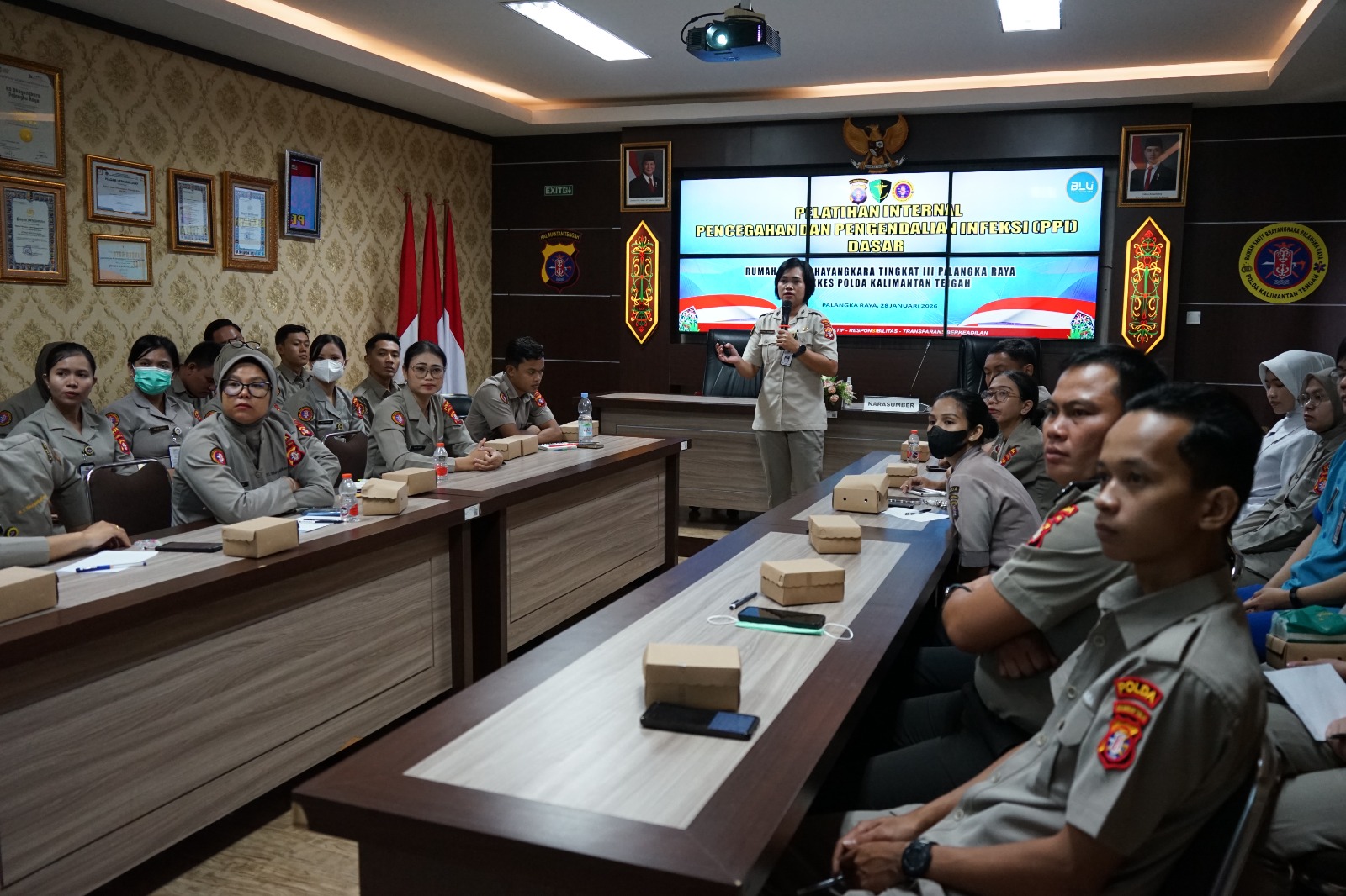 Menuju Reakreditasi, Rumkit Bhayangkara Perkuat Pencegahan Dan Pengendalian Infeksi (PPI) Melalui Pelatihan Internal