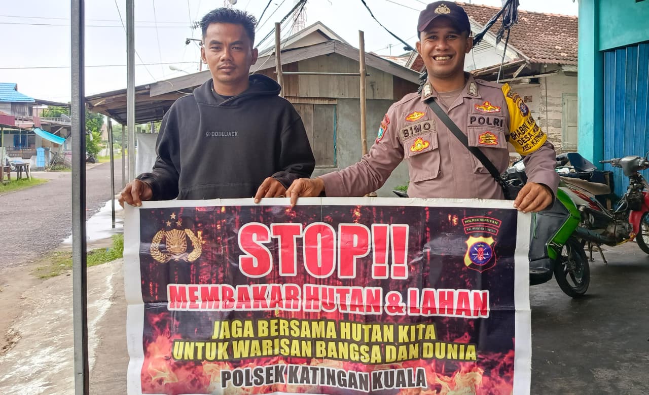 Upaya Pencegahan Karhutla, Bhabinkamtibmas Rutin Himbau Masyarakat tentang Bahaya Karhutla