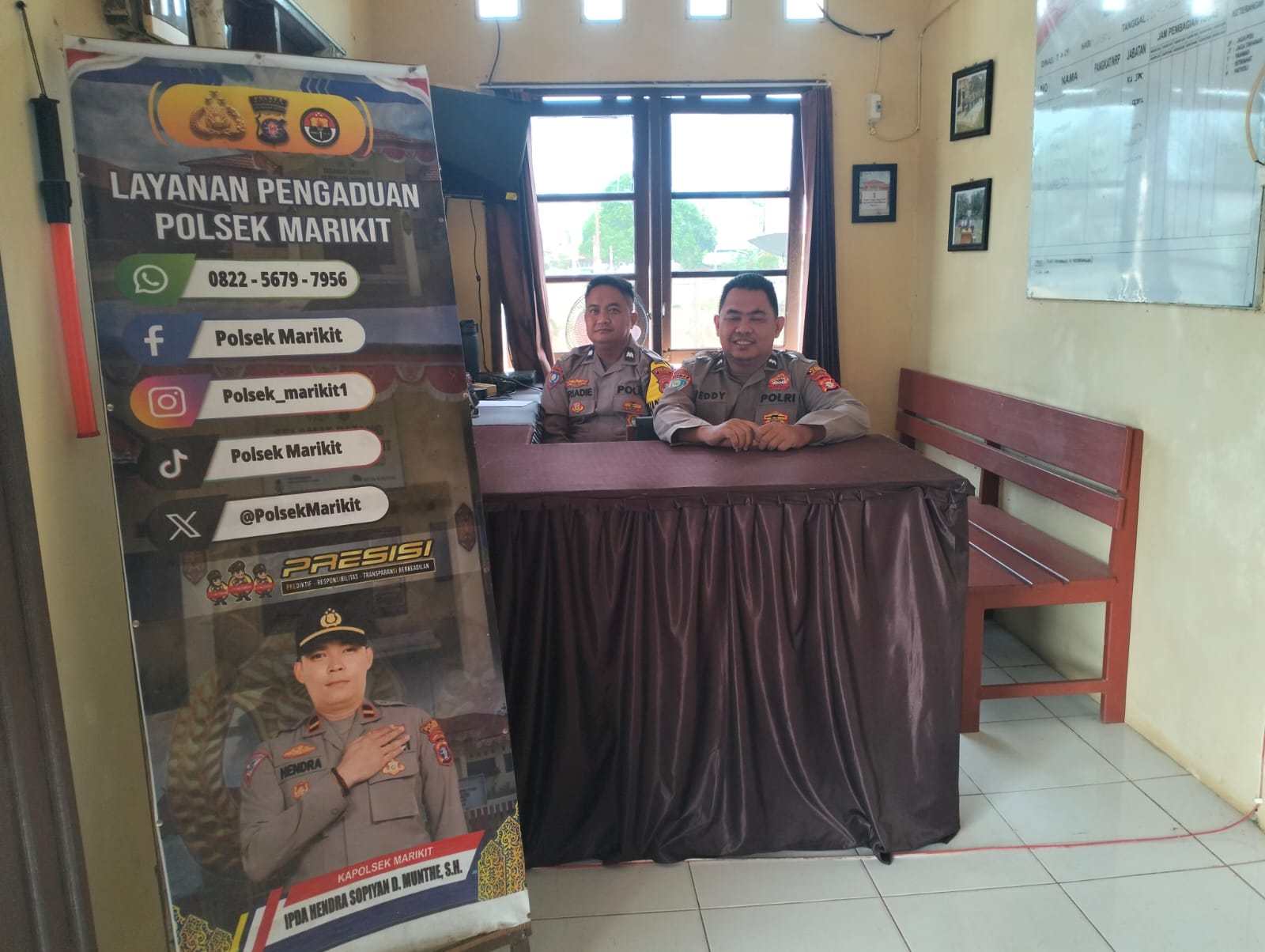 Komitmen Polsek Marikit berikan Pelayanan Publik Berkualitas.