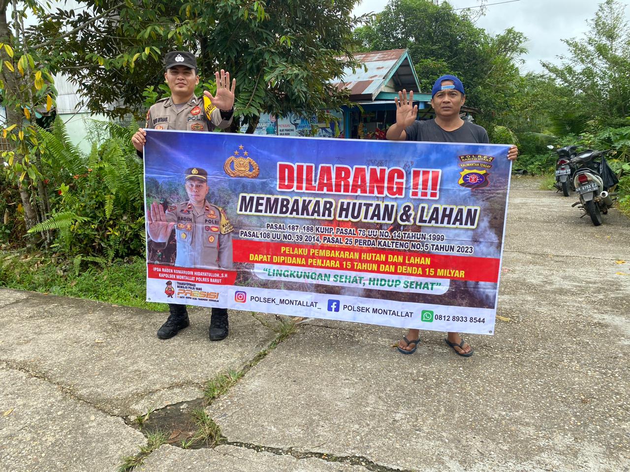 Polsek Montallat Gelar Sosialisasi Karhutla Untuk Meningkatkan Kesadaran Masyarakat
