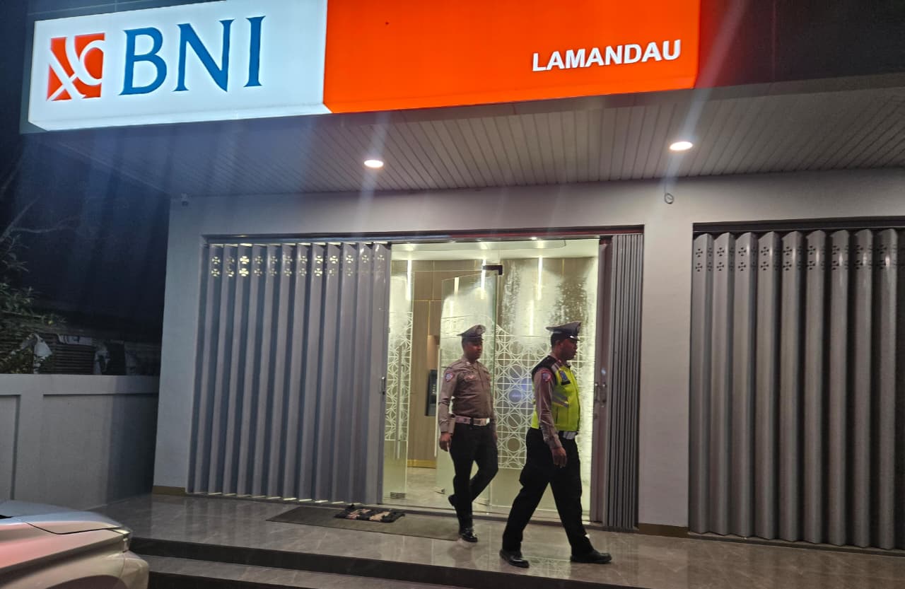 Piket Sat Lantas Patroli di Objek Vital diwilkum Polres Lamandau