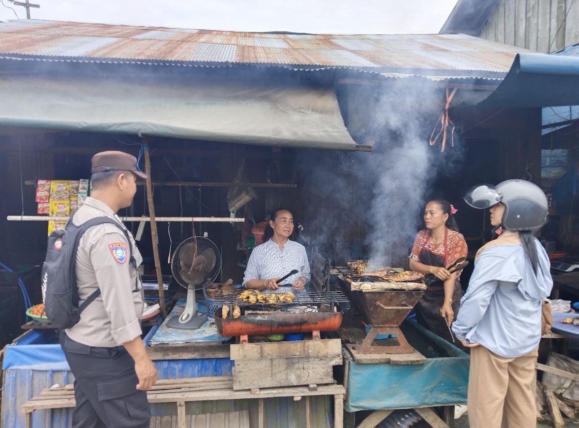 Perkuat Kamtibmas, Polsek Katingan Tengah Sambangi Warga