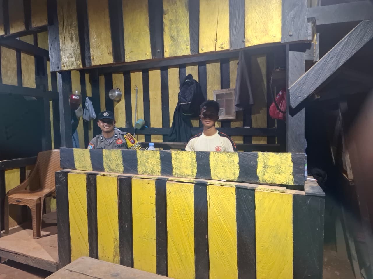 Jaga Kamtibmas, Personel Polsek Lamandau Sambangi Pos Satpam Perusahaan