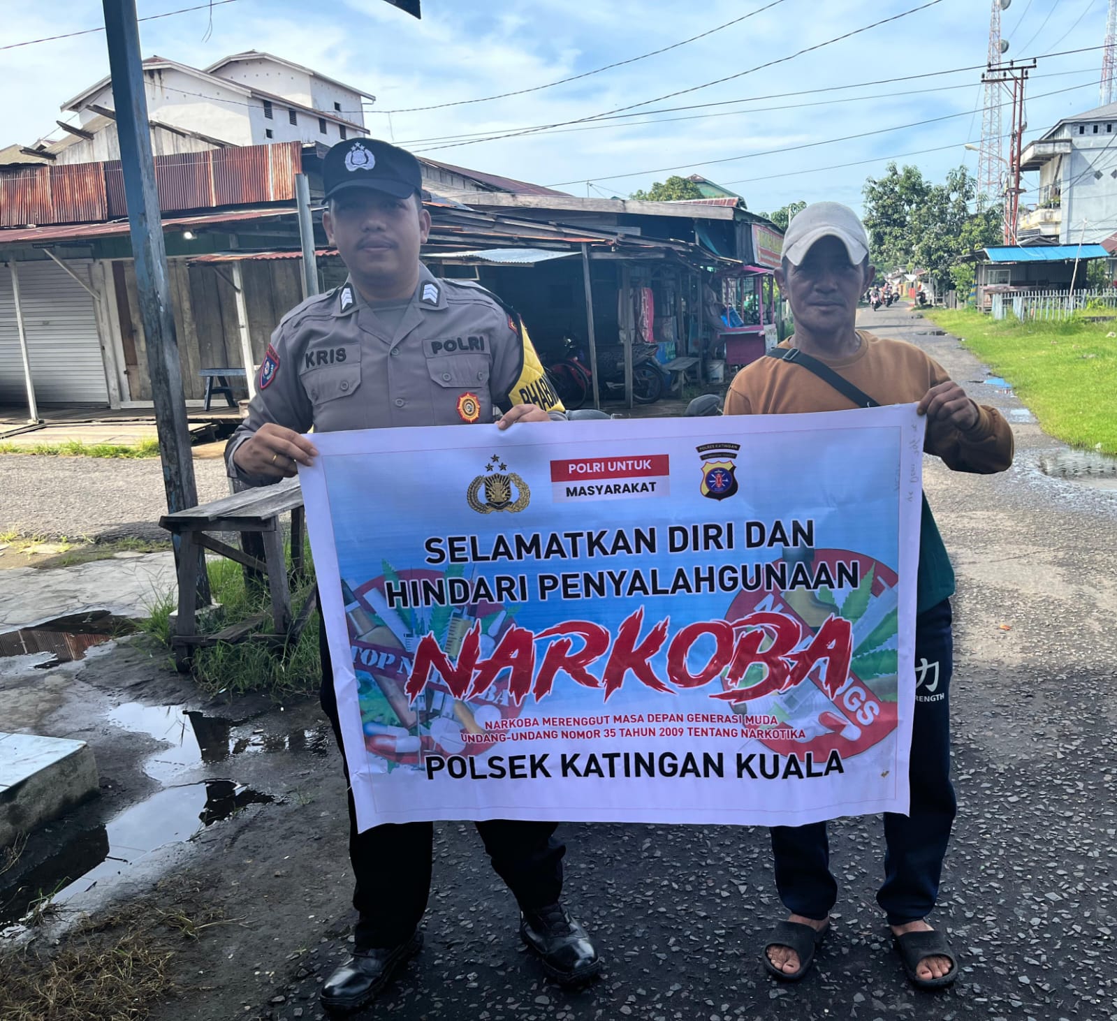 Sampaikan Bahaya Narkoba Serta Menghimbau Masyarakat Untuk Tidak Menggunakan Narkoba