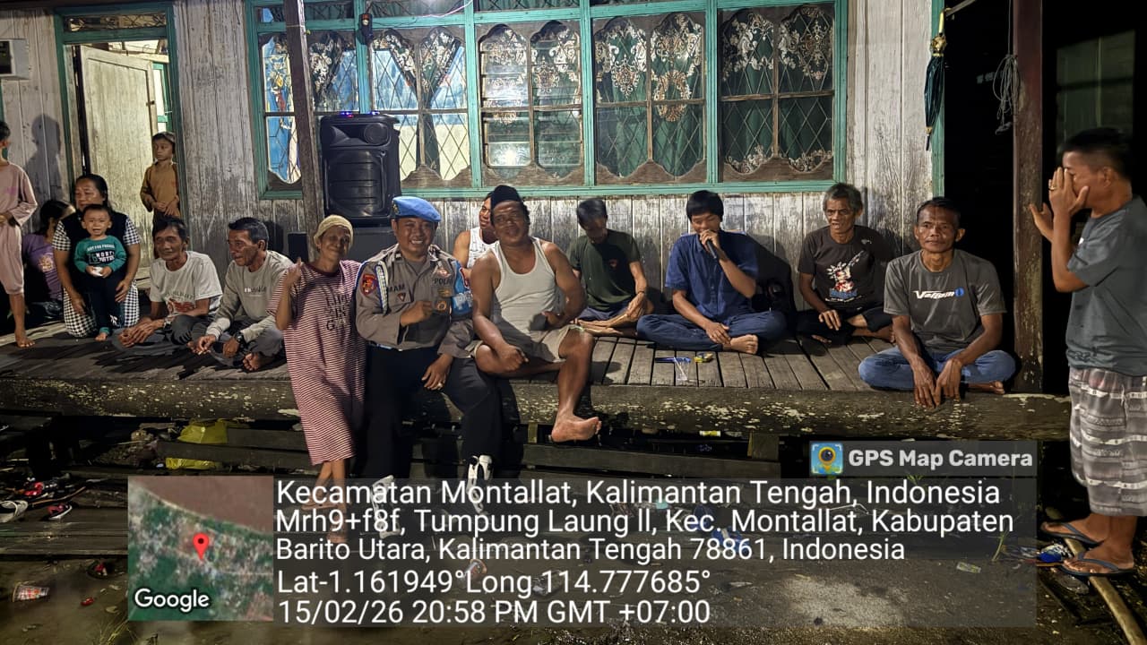Polsek Montallat Laksanakan Patroli Malam Untuk Ciptakan Keamanan Dan Ketertiban Masyarakat