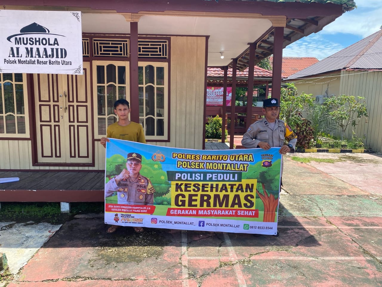 **Polsek Montallat Sampaikan Pola Hidup Sehat Kepada Warga, Polsek Montallat Sosialisasikan Germas ke Masyarakat.*