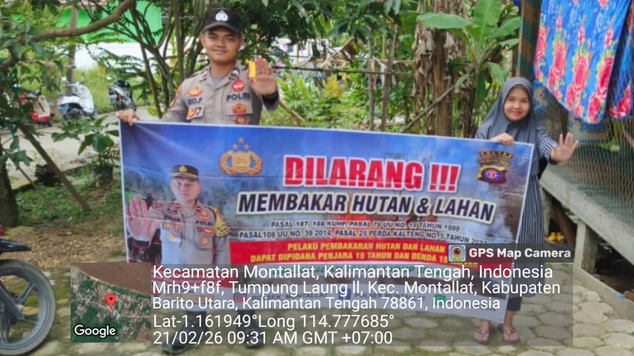 **Polsek Montallat Gelar Sosialisasi Karhutla Untuk Meningkatkan Kesadaran Masyarakat**