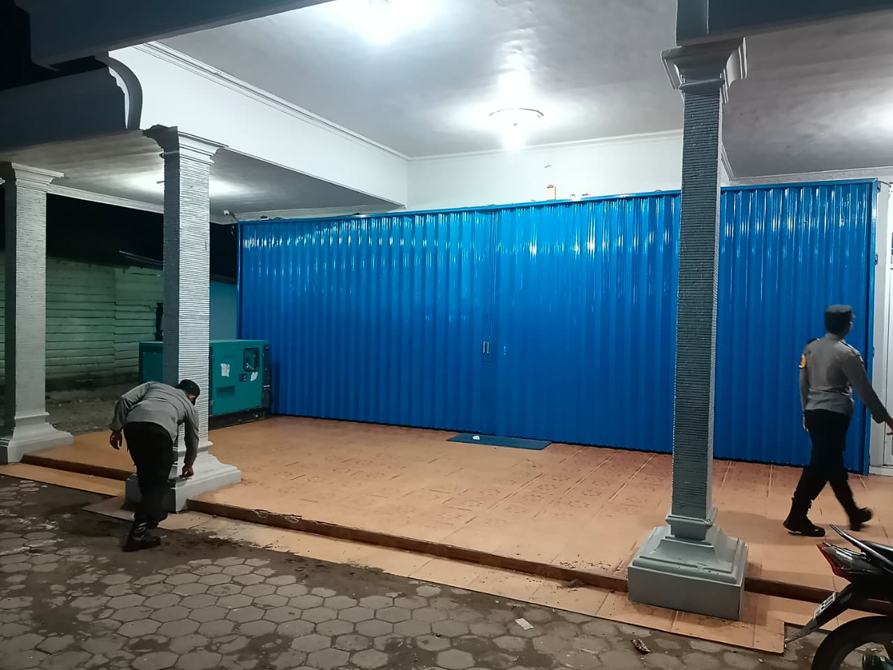 Personil Piket Patroli di Wilkum Polsek Sematu Jaya