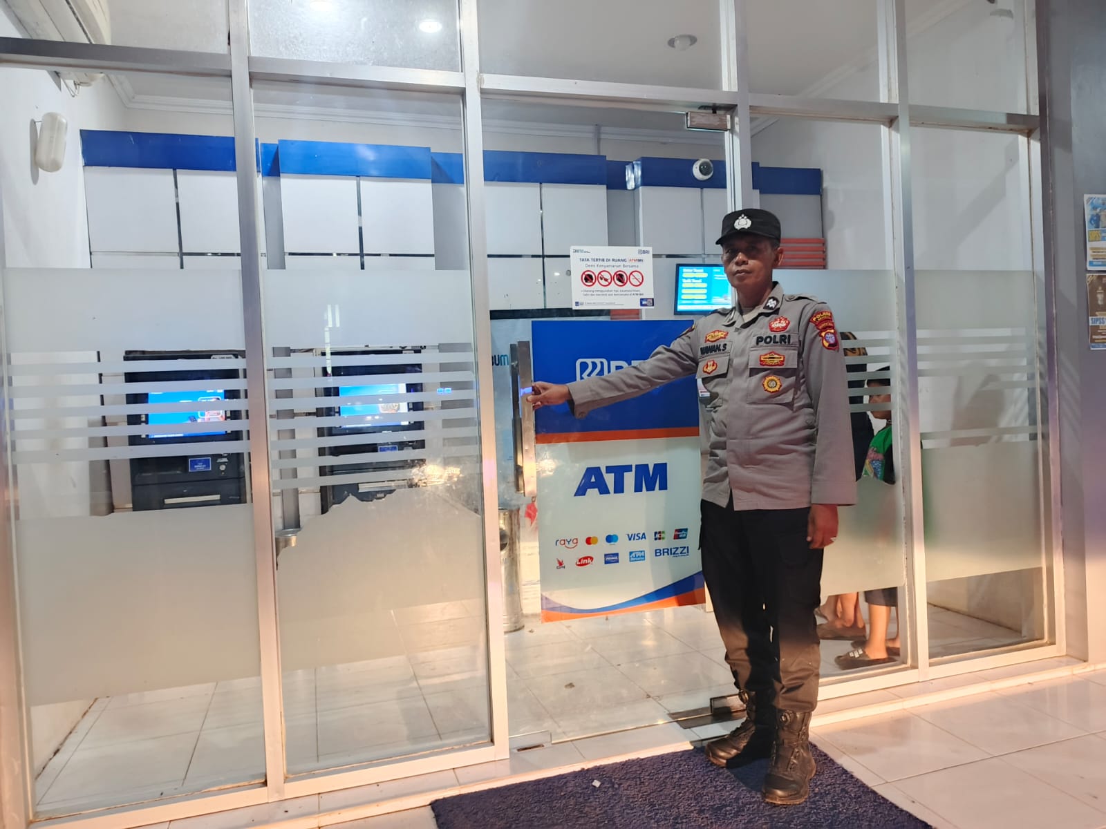 Cegah Gangguan Kamtibmas, Piket Polsek Bulik Patroli ATM
