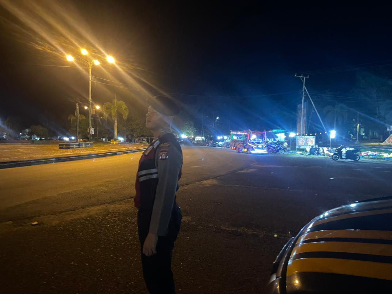 Wujudkan Kamtibmas Aman dan Kondusif, Sat Samapta Polres Lamandau Laksanakan Patroli Malam